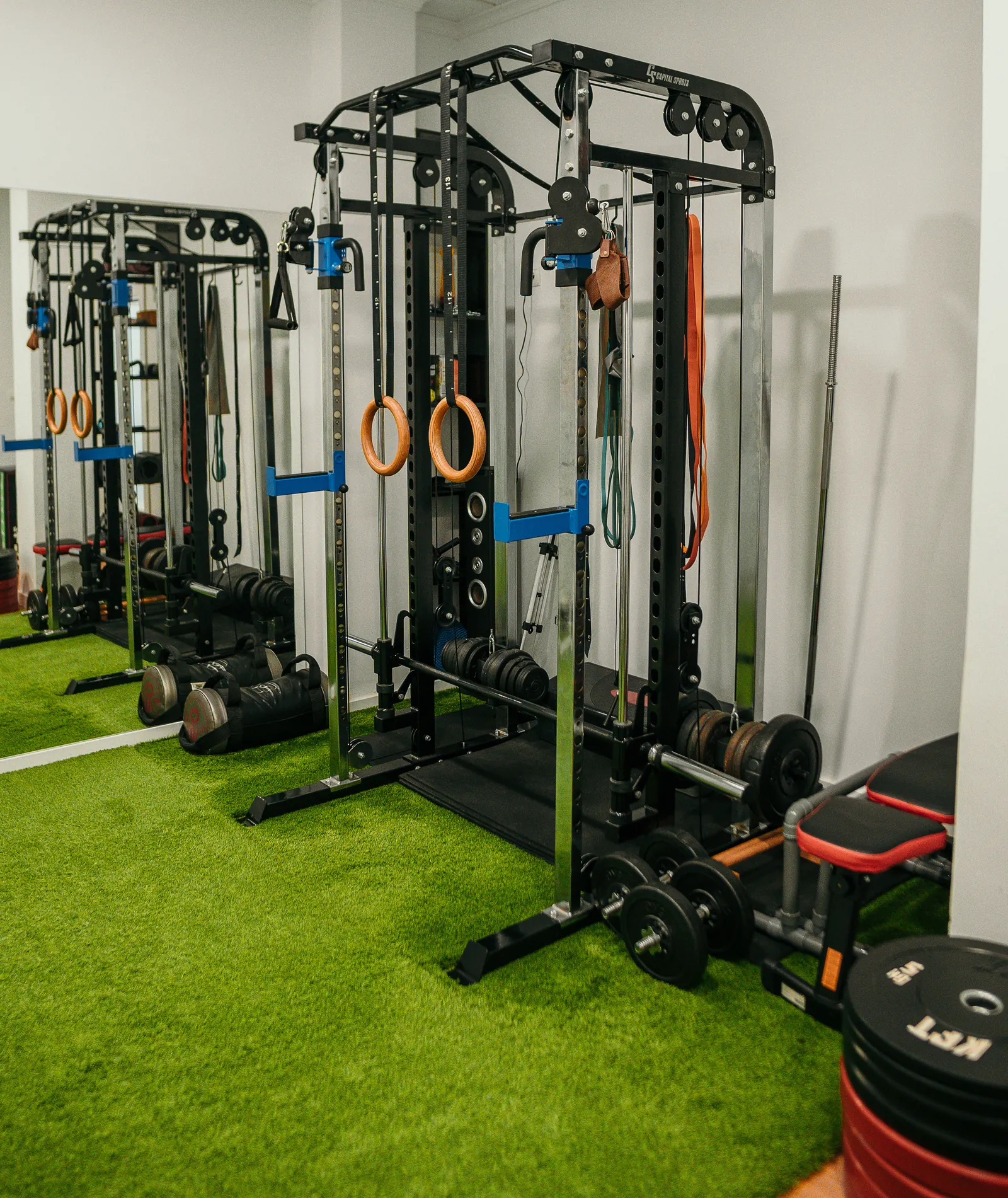 Sala de readaptación con racks